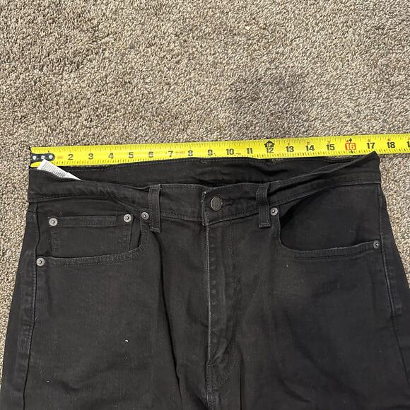LEVI'S Men's 505 Regular Fit Jeans Size 36X30 In Native Cali Levi's Flex Black - Picture 6 of 13